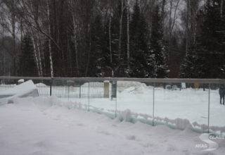 Стеклянное ограждение, стеклянный забор в коттедже, Московская область