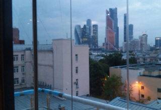 Французское остекление балкона, Москва